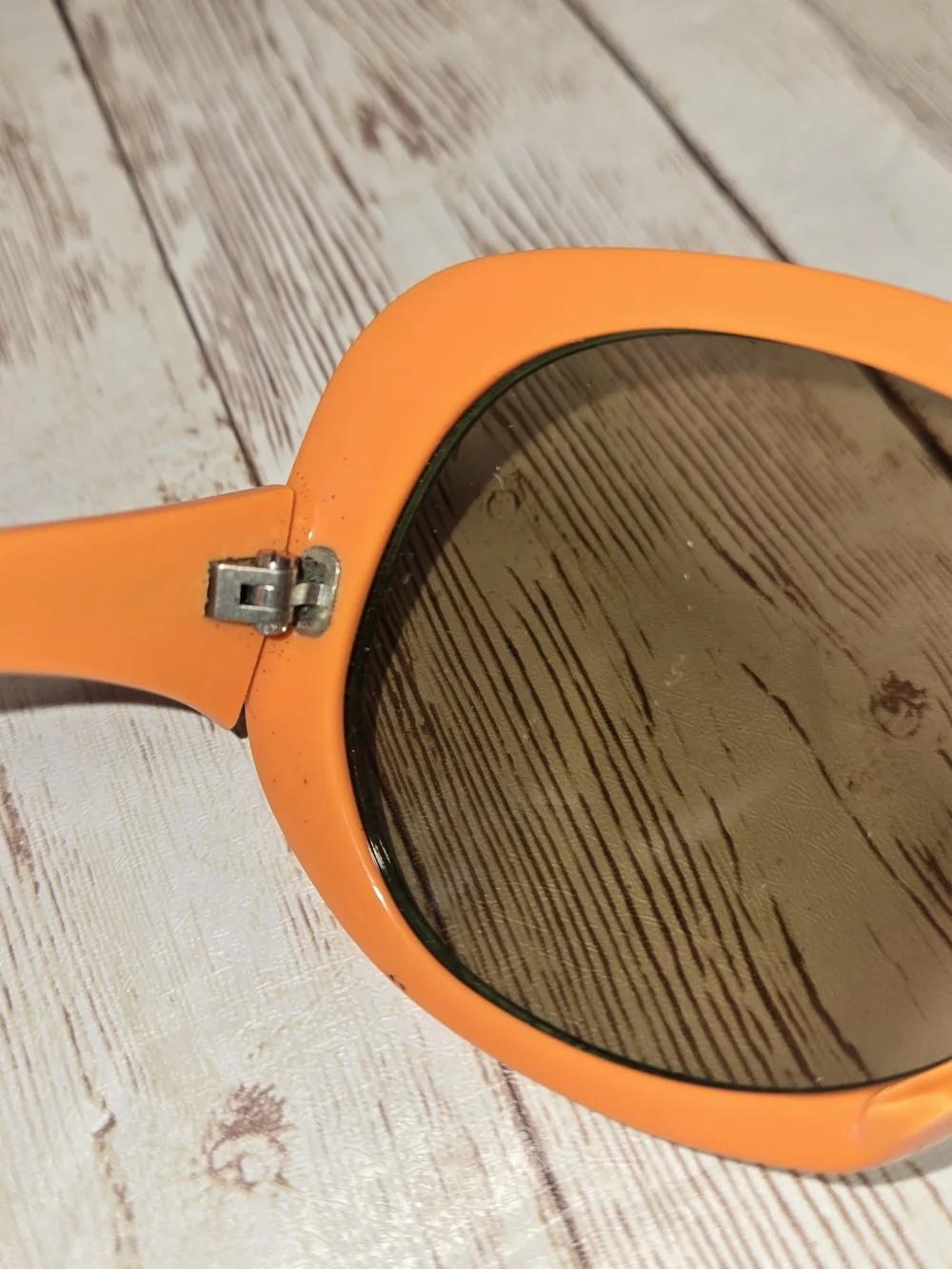 Vintage Rodenstock Bonny 130 Sunglasses Oversized Mod Orange Green Germany